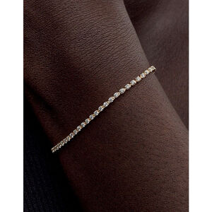 Pandora Era 14k Gold Lab-grown Diamond Tennis Bracelet 1.43 ct TW, Size 3 (7.9”)